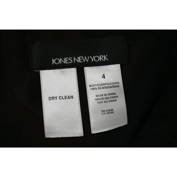 NWT Jones New York 100% Silk Size 4 Floral Flowy Y2K 90s - Picture 9 of 10